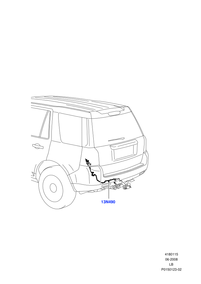 Electrical Wiring - Body And Rear (Towing)