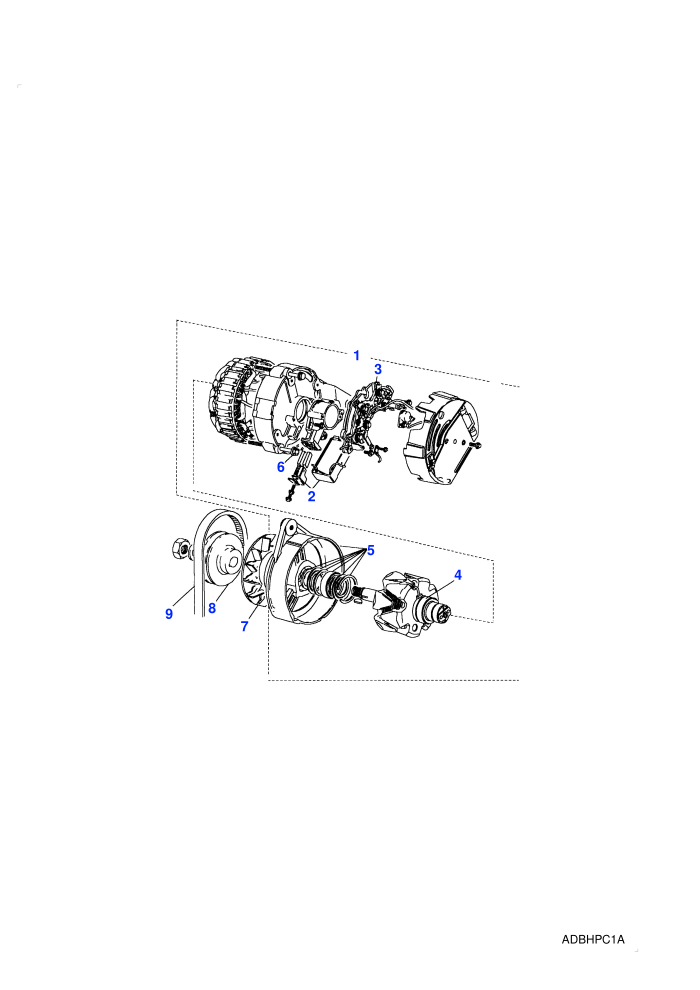 Alternator (2.5L 4 Cyl Turbo Diesel,Less Air Conditioning)