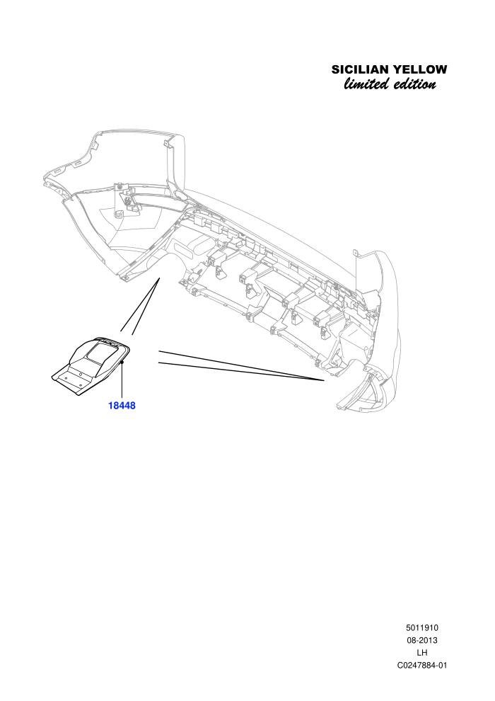 Rear Bumper (Halewood (UK),Sicilian Yellow Limited Edition)((V)FROMDH000001)
