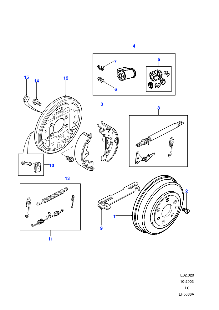 Rear Drum Brakes ((V)FROM1A000001)