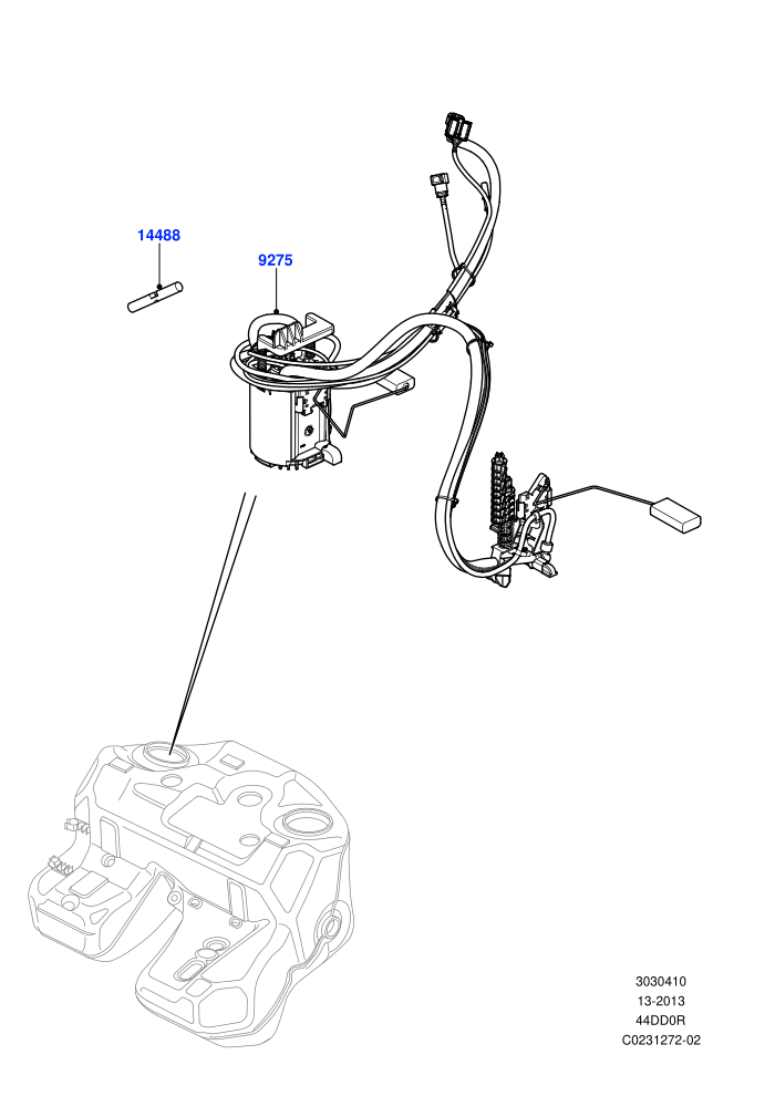 Fuel Pump And Sender Unit (4.4L DOHC DITC V8 Diesel)((V)FROMBA000001)