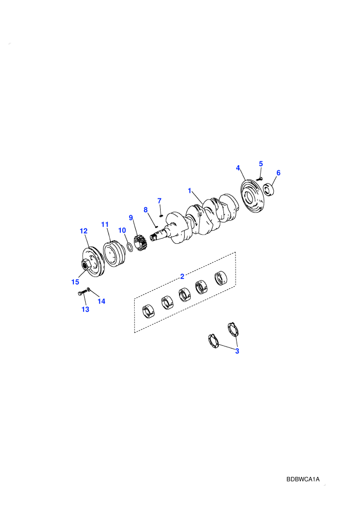 Crankshaft & Bearings (2.5L Turbo Diesel VM)