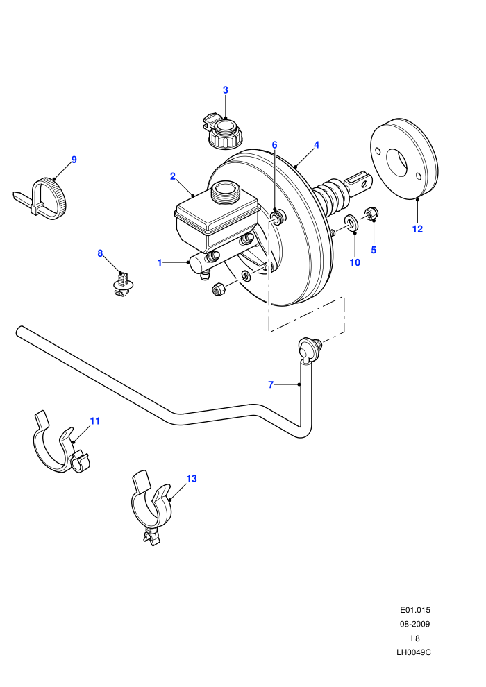 Master Cylinder & Servo (Less Anti-Lock Braking System)((V)FROM7A000001)