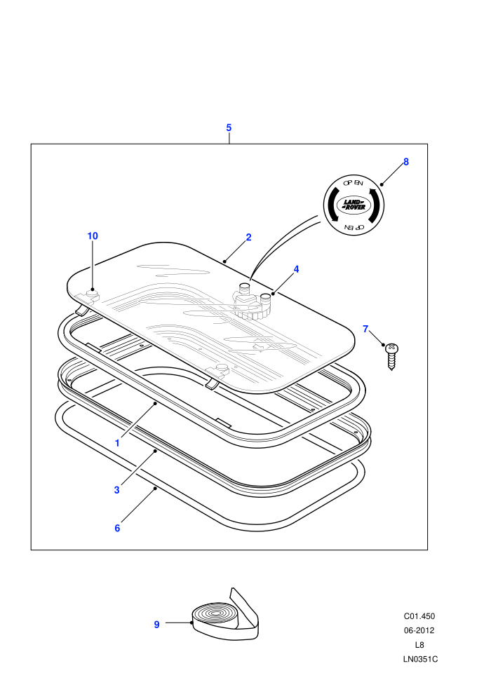 Sunroof (With Tilt & Slide Sunroof)((V)FROM7A000001)