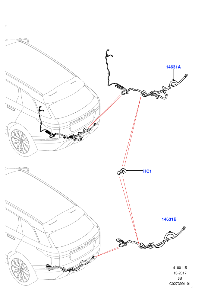 Electrical Wiring - Body And Rear (Towing)