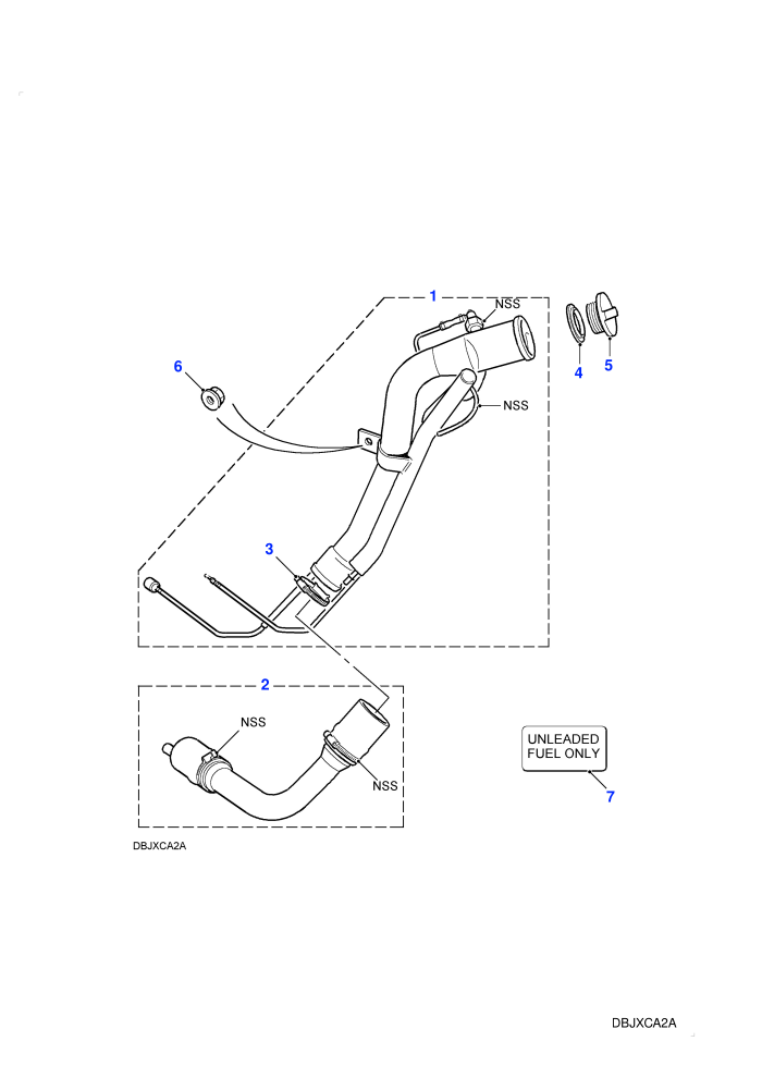 Fuel Filler ((+)CDN/MEX/USA,4.0L V8 L/R EFI Petrol,4.6L V8 EFI L/R Petrol,LHD)((V)FROMWA376580)