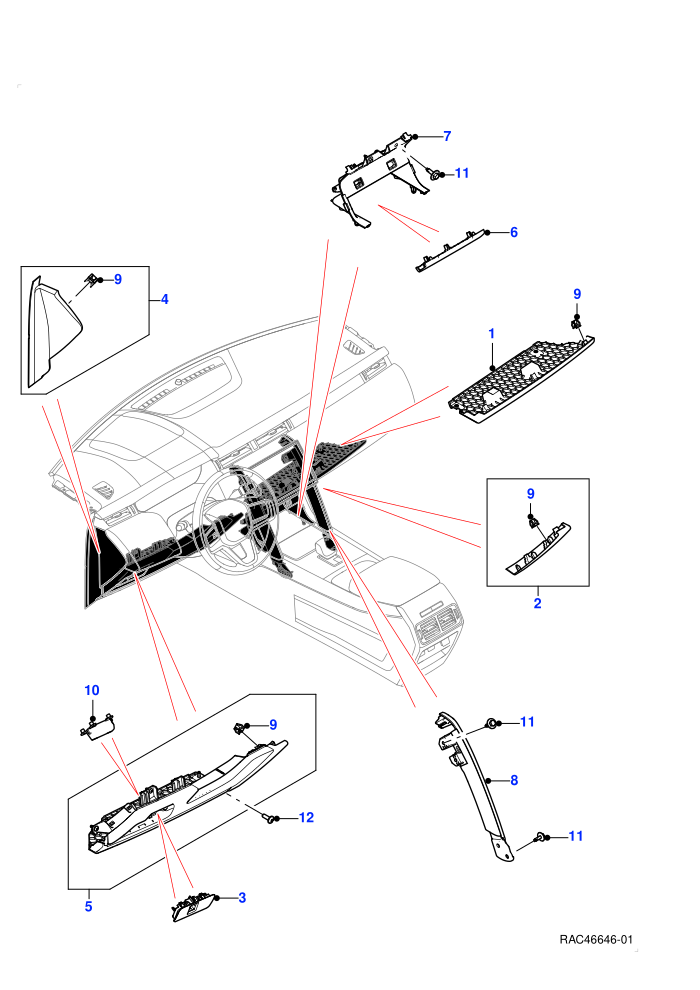 Instrument Panel (Itatiaia (Brazil))(External,Lower)((V)FROMRT000001)