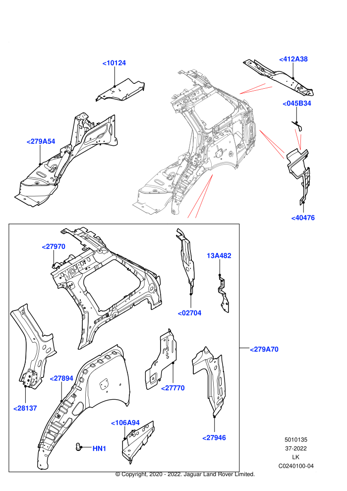 Side Panels - Inner (Inner - Rear,Middle - Rear)