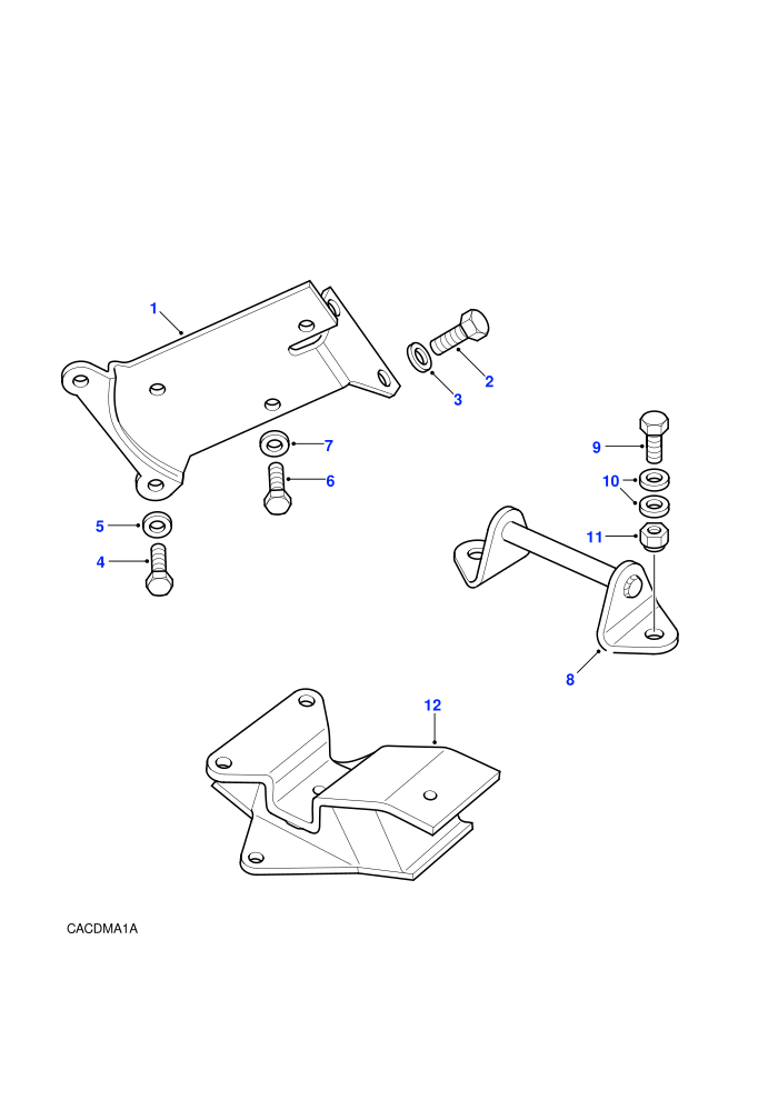 Transmission Mountings (4 Cylinder TDi,Manual Transmission)