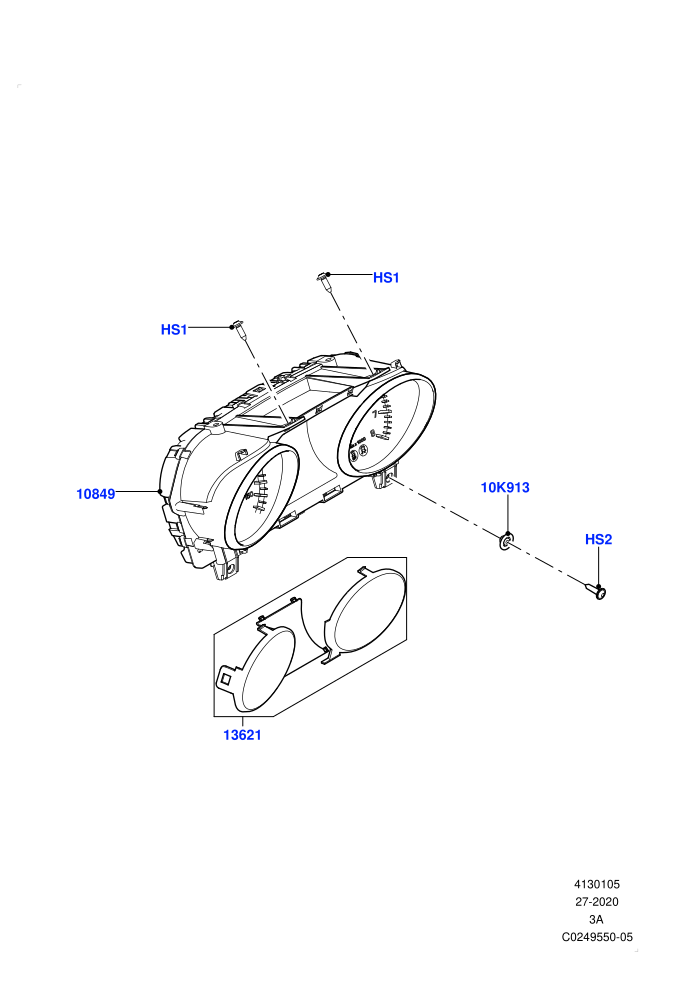 Instrument Cluster (Halewood (UK))((V)TOKH999999)