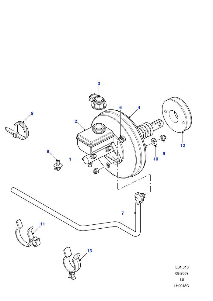 Master Cylinder & Servo (4 Wheel Anti-Lock Braking System)((V)FROM7A000001)