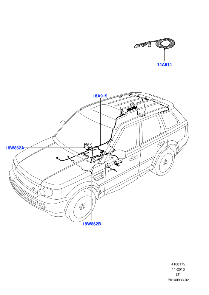 Electrical Wiring - Body And Rear (Audio/Navigation/Entertainment)((V)TO8A999999)