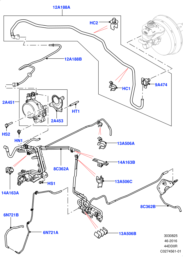Vacuum Control And Air Injection (4.4L DOHC DITC V8 Diesel,LHD)((V)FROMHA000001)