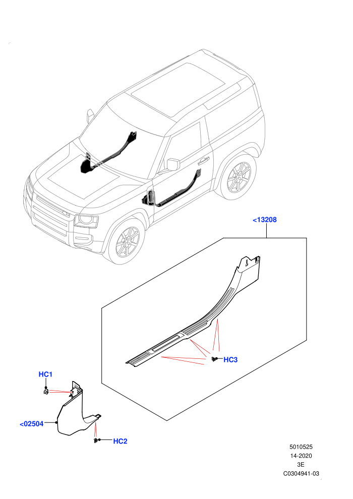 Side Trim (Short Wheelbase)(Sill)