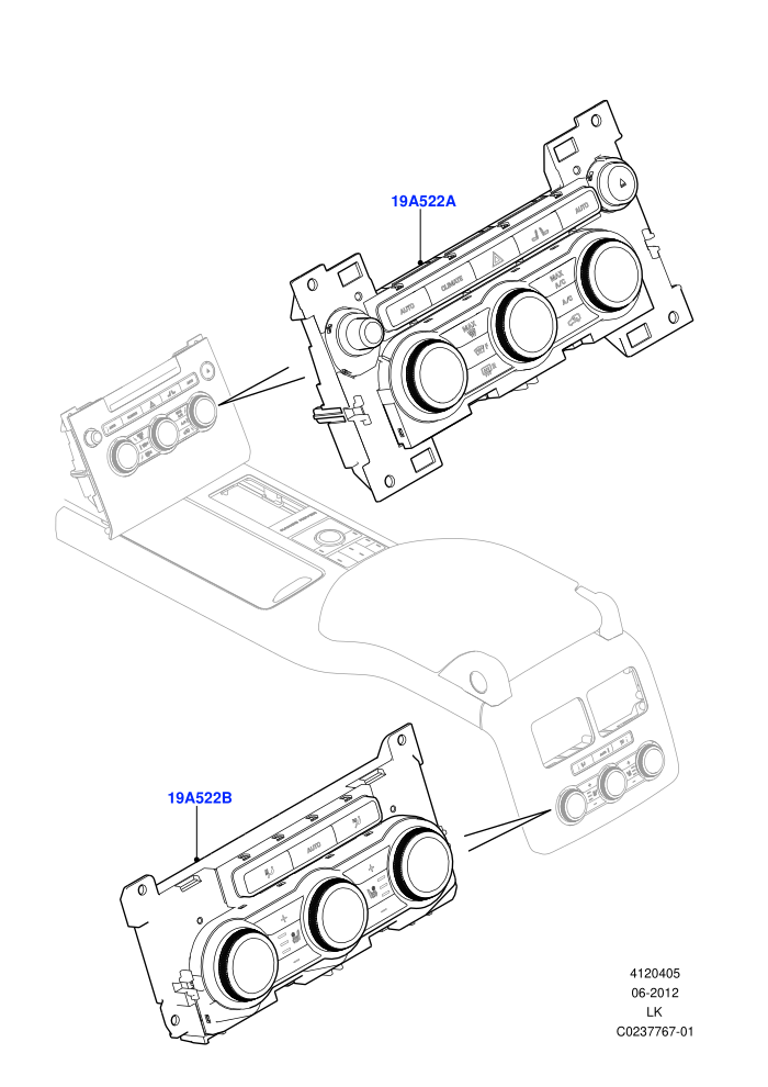 Heater & Air Conditioning Controls ((V)TOHA999999)