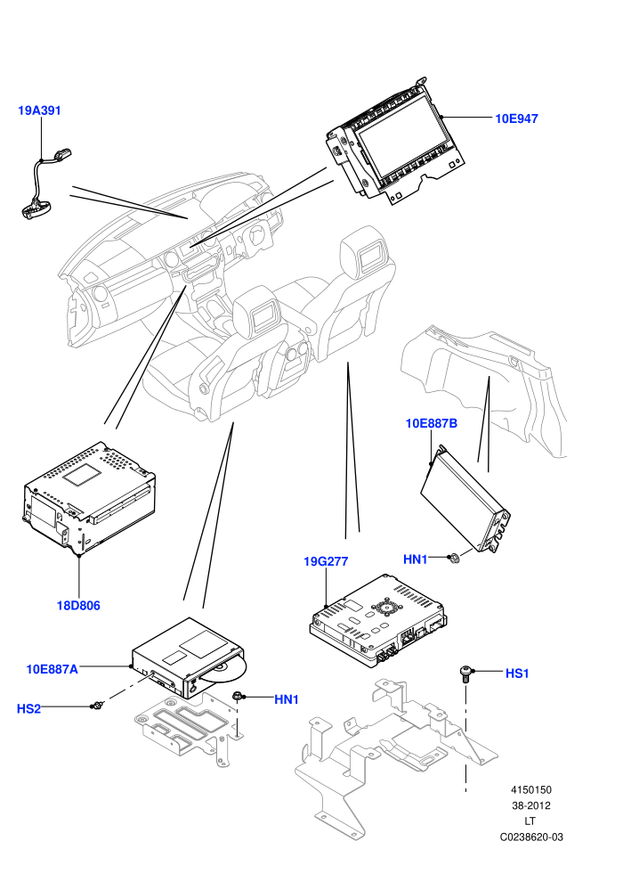 Family Entertainment System (Front Seats)((V)FROMCA000001)