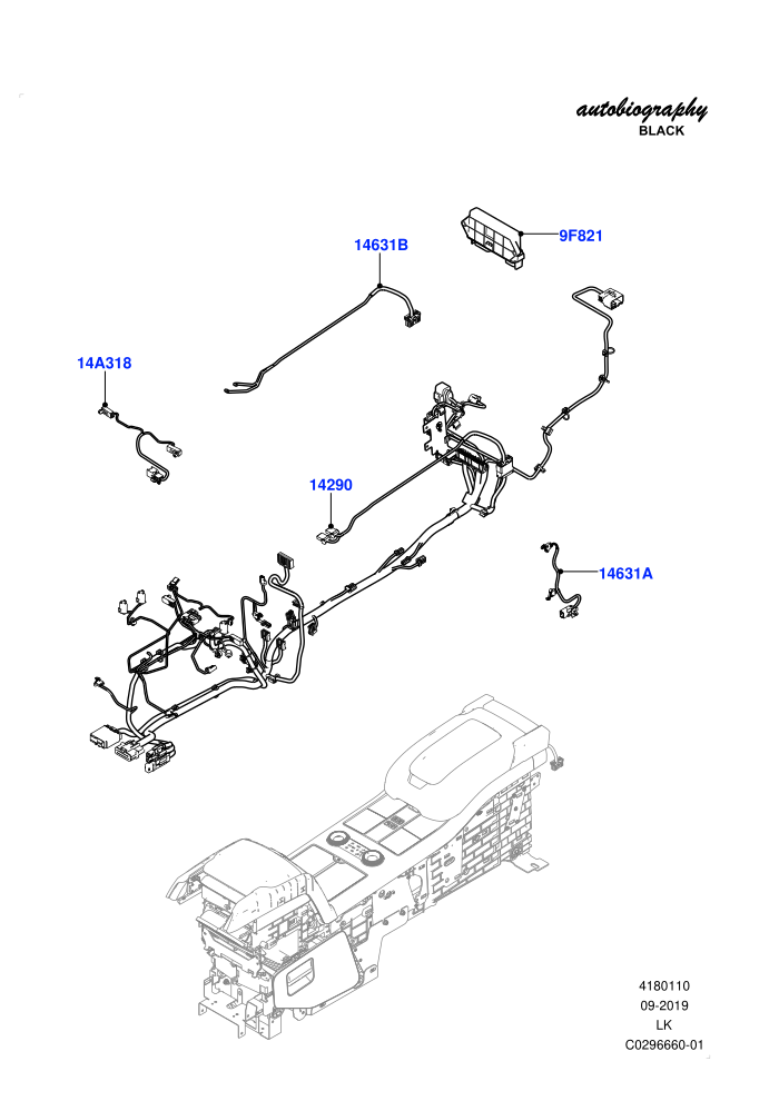 Electrical Wiring - Engine And Dash (Console Deployable Tables,Rear Console Extending Table)(Console)((V)FROMJA000001)