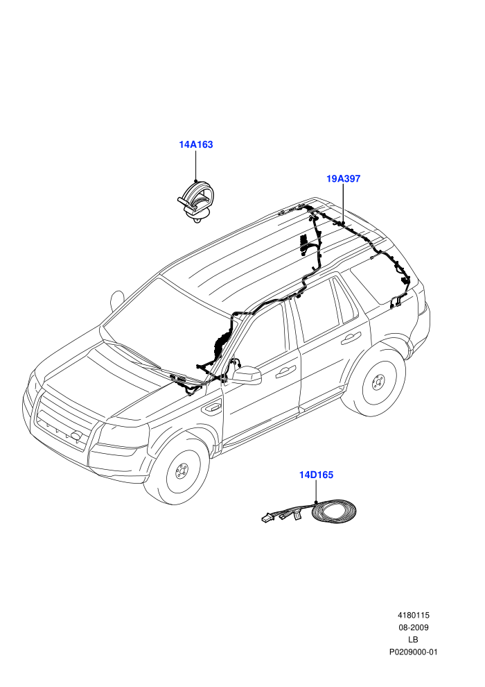 Electrical Wiring - Body And Rear (Audio/Navigation/Entertainment)((V)FROM9H000001)