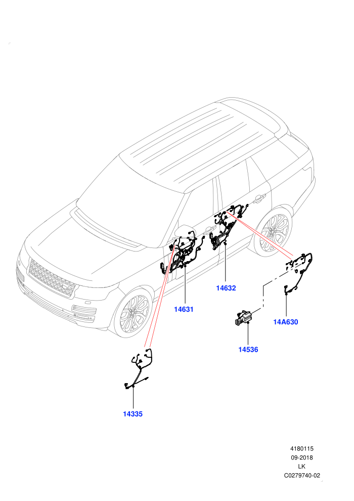 Electrical Wiring - Body And Rear (Front And Rear Doors)((V)TOJA999999 (V)FROMJA000001)