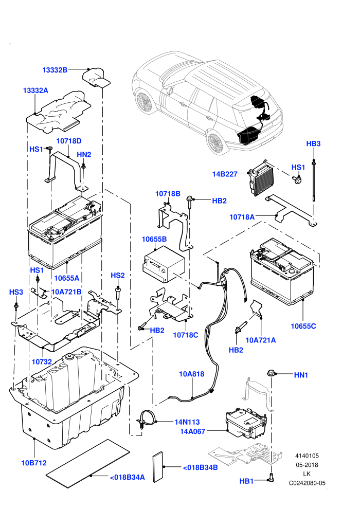 Battery And Mountings