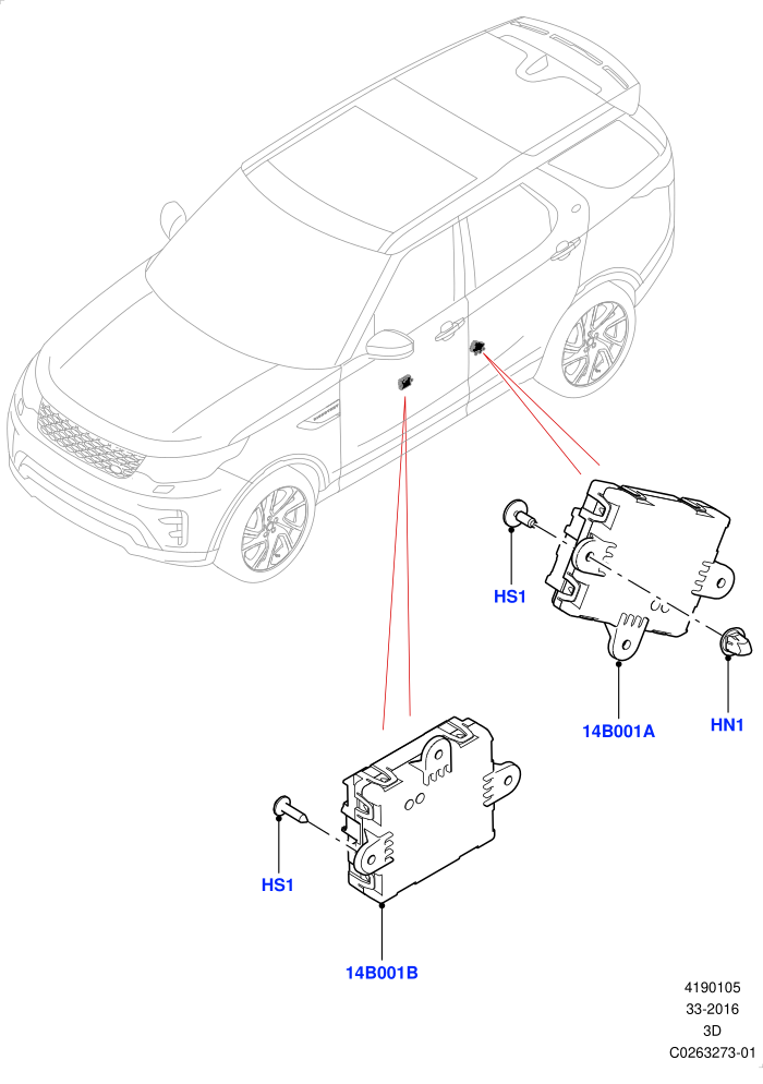Vehicle Modules And Sensors (Door,Solihull Plant Build)((V)FROMHA000001)