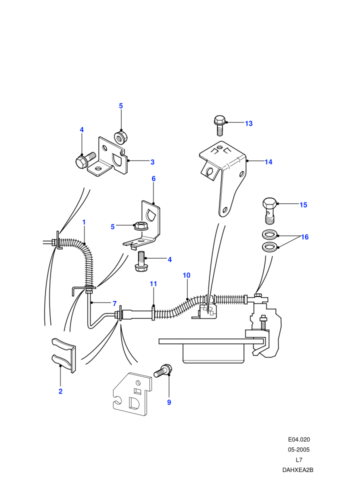 Rear Brake Pipes-From (V) VA346794