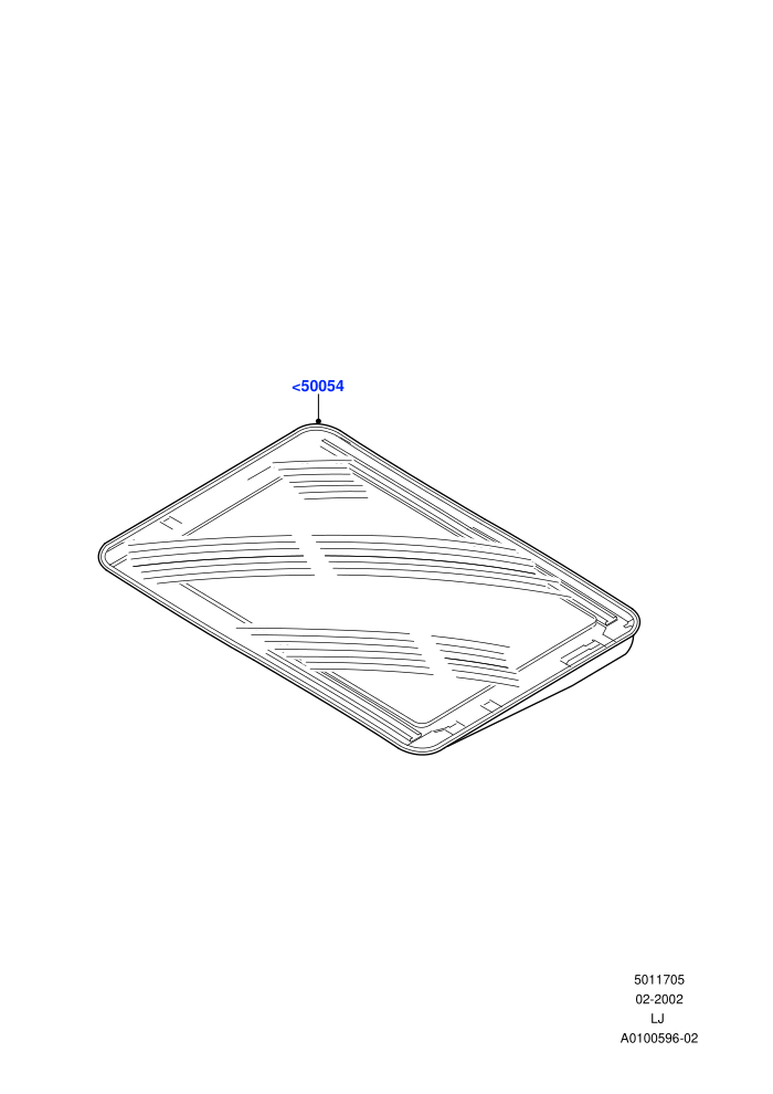Sliding Roof Panel (Less Armoured)((V)TO9A999999)