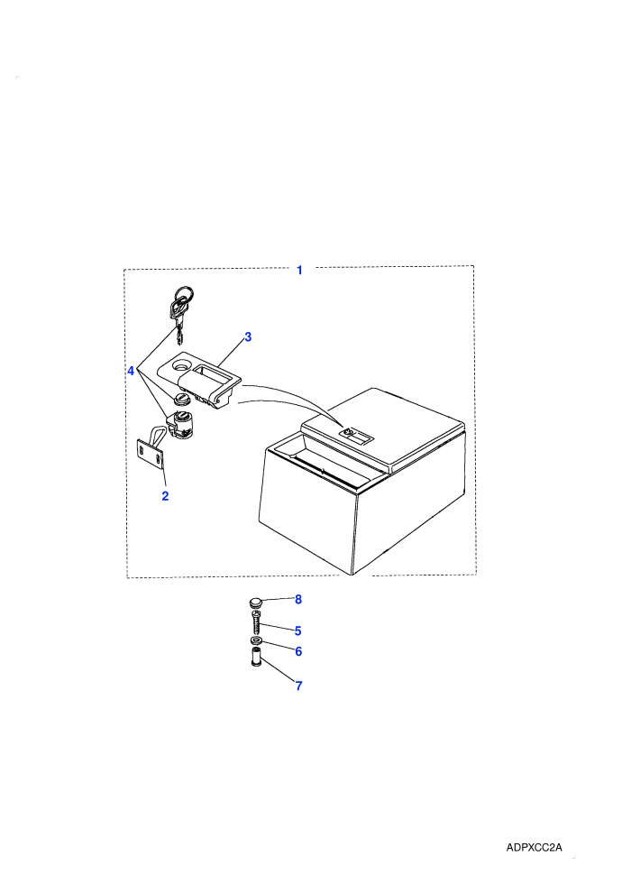 Cubby Box-Square Front-Fixed Tray