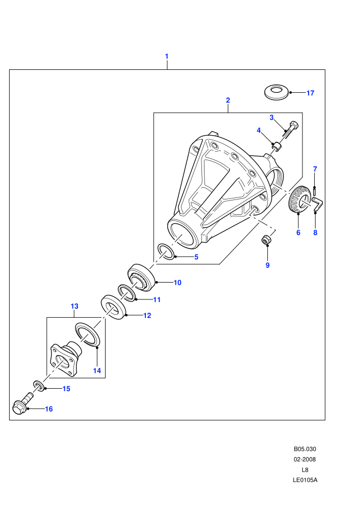 Differential Assembly (90&nbsp;Wheelbase)((V)FROM7A000001)