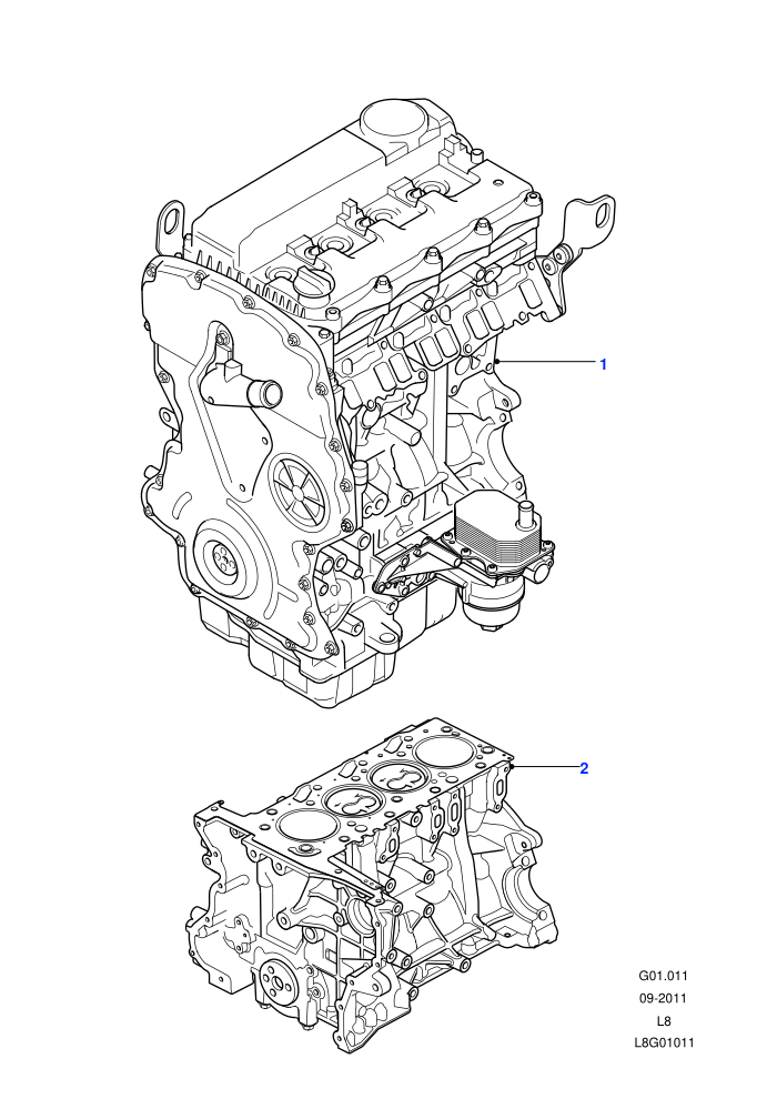Service Engine (2.2L 16V TC I4 DSL 122PS PUMA)((V)FROMCA000001)