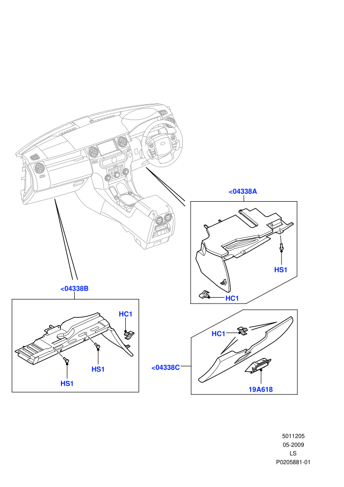Instrument Panel (Lower)((V)FROMAA000001)