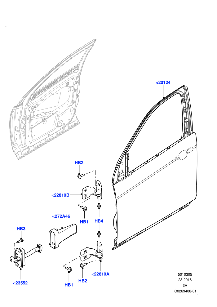 Front Doors, Hinges & Weatherstrips (Itatiaia (Brazil))(Weatherstrips And Seals)((V)FROMGT000001)