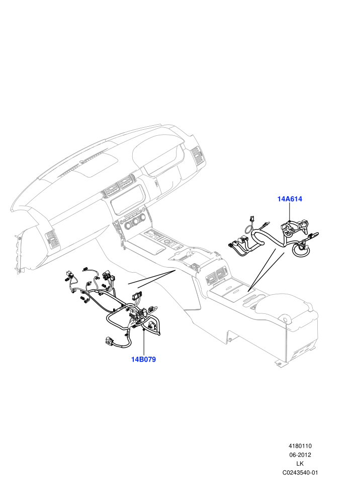 Electrical Wiring - Engine And Dash (Console)((V)TOHA999999)