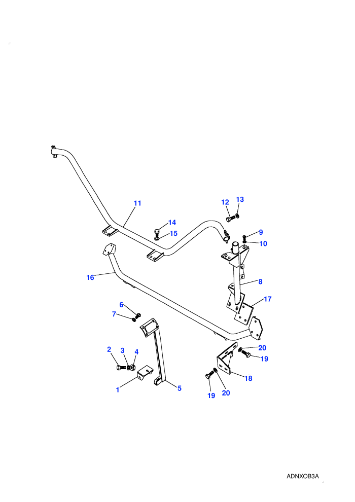 Roll Cage - Lower (2.5L 4 Cyl TDi L/R,5 Speed Manual Transmission,90 SV,90 Wheelbase,Manual Transmission,With Power Steering)