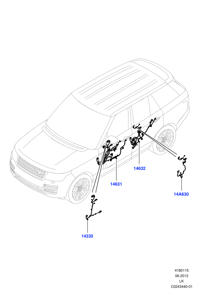 Electrical Wiring - Body And Rear (Front And Rear Doors)((V)TOGA999999)