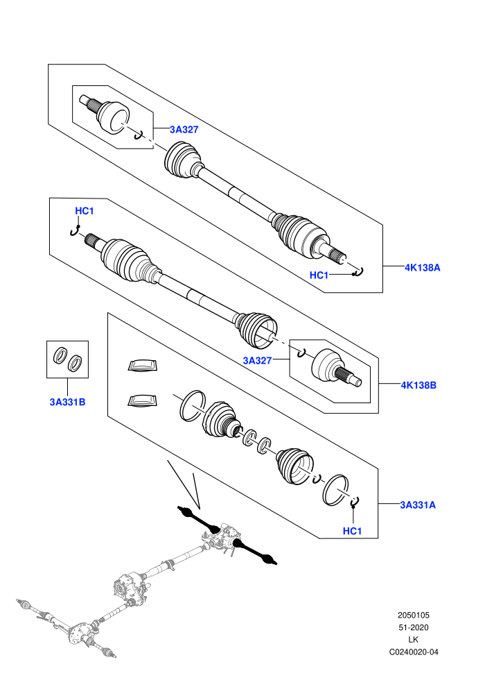 Drive Shaft - Rear Axle Drive (Driveshaft)