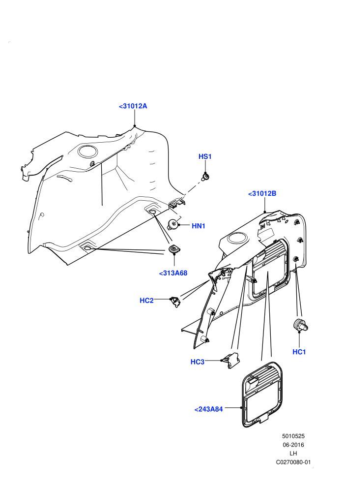 Side Trim (Changsu (China))(Luggage Compartment)((V)FROMEG000001)