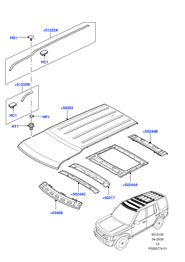 Roof - Sheet Metal (Less Sun Roof)((V)FROMAA000001)