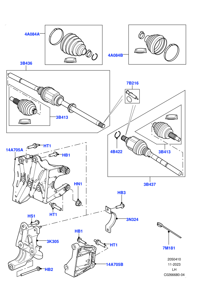 Drive Shaft - Front Axle Drive (Itatiaia (Brazil))((V)FROMGT000001)