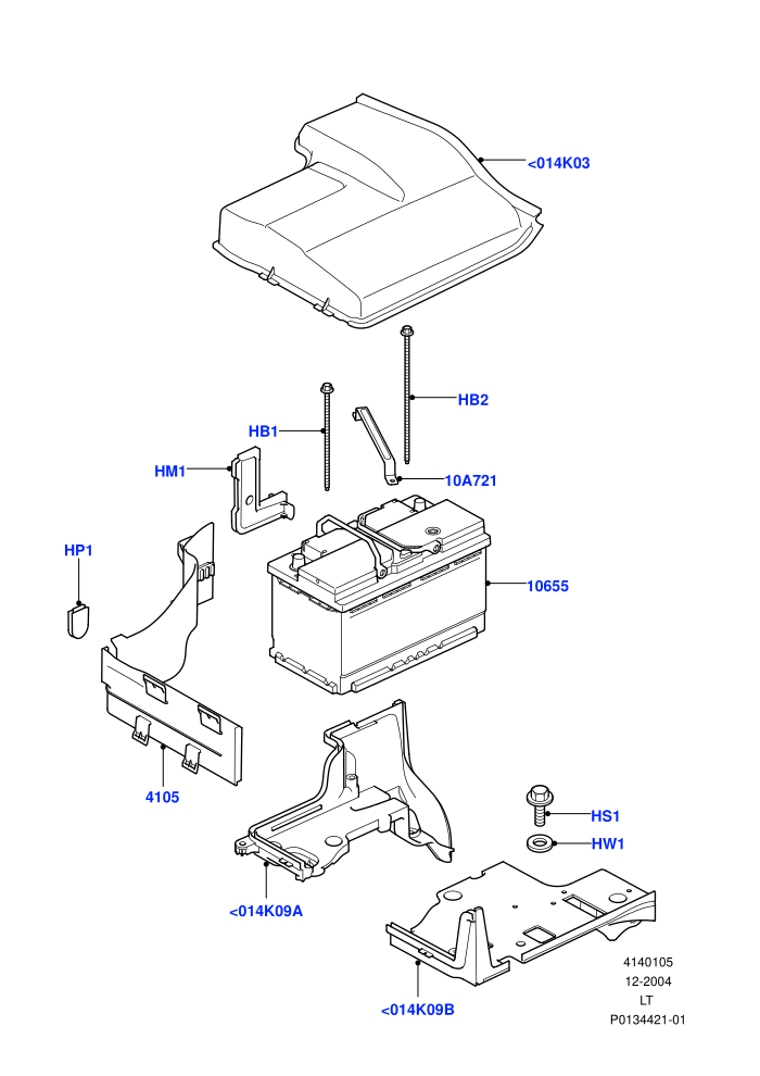 Battery And Mountings ((V)TO9A999999)