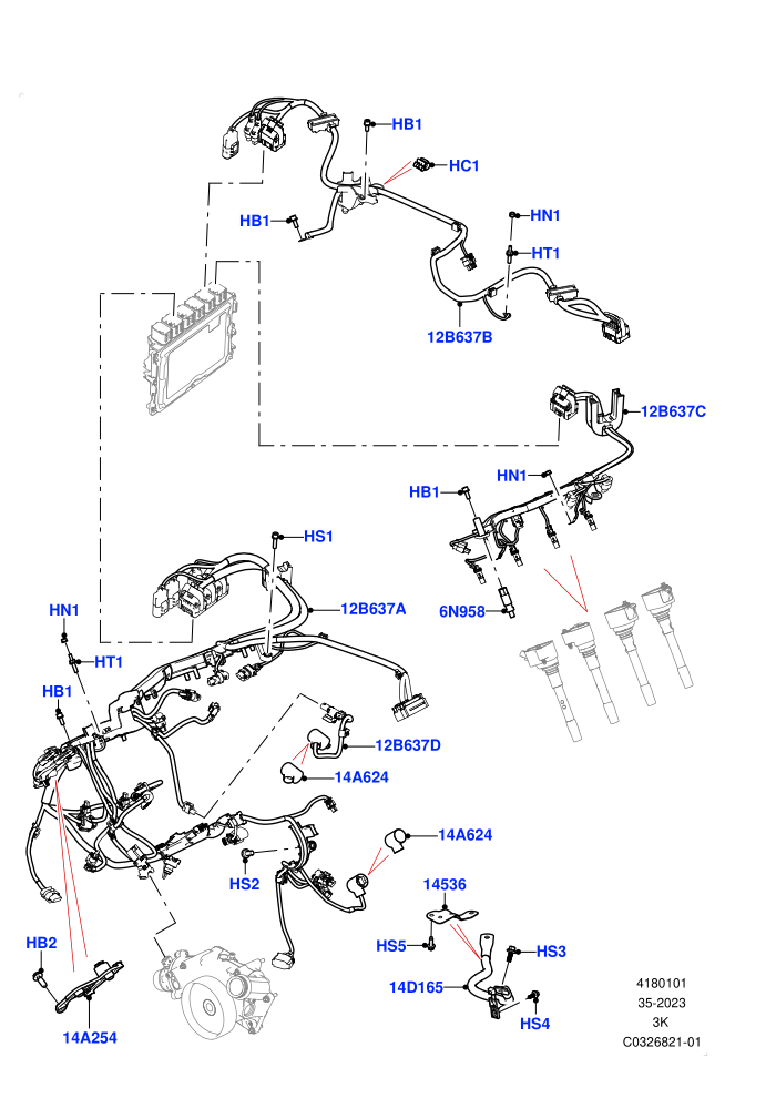 Engine Harness (4.4L V8 Turbo Petrol(NC11))(RH Side)((V)FROMRA000001)