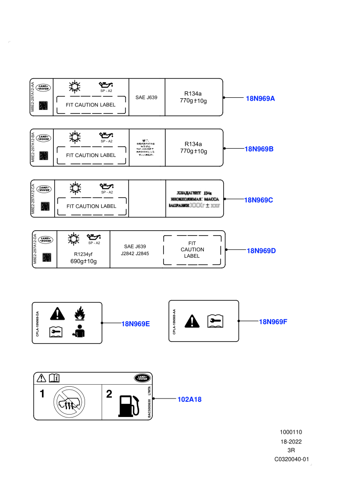 Labels (Air Conditioning)