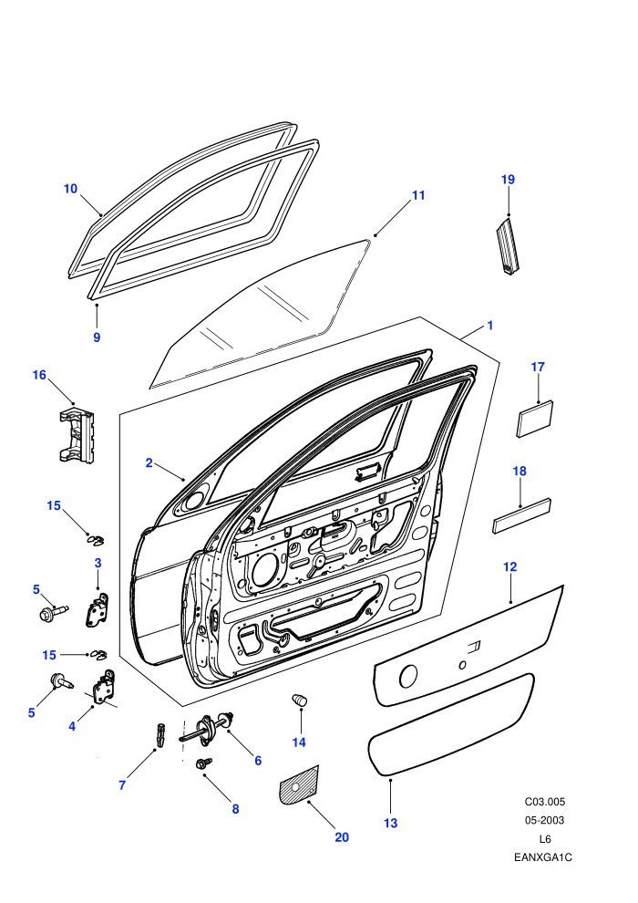 Front Doors (3 Door Soft Back/Hard Back)