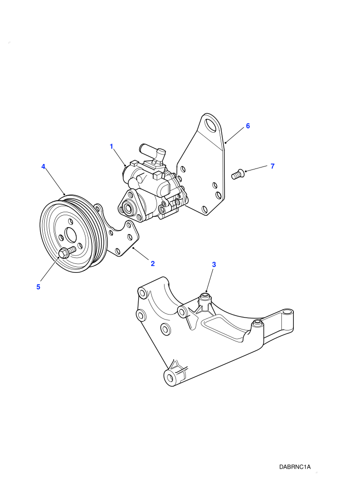 Power Steering Pump And Bracket (4.0L V8 Efi Petrol LC,4.0L V8 L/R EFI Petrol,4.6L V8 EFI L/R Petrol,4.6L V8 Efi Petrol LC)((V)TOWA410481)
