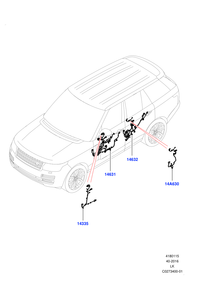 Electrical Wiring - Body And Rear (Front And Rear Doors)((V)TOHA999999 (V)FROMHA000001)