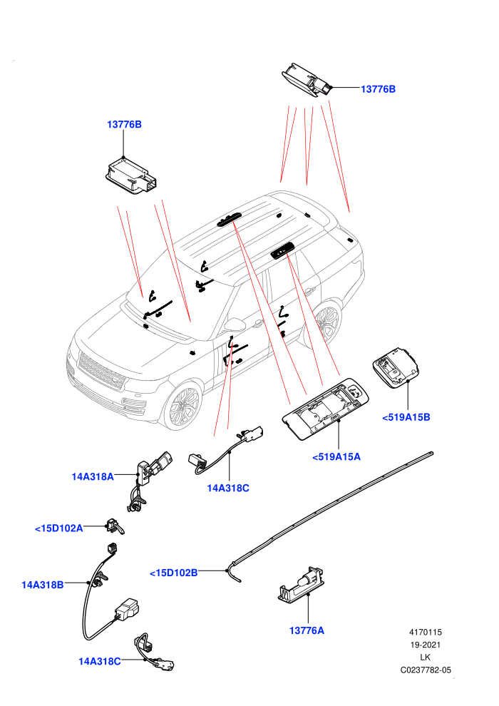 Interior Lamps (Door - Front/Rear,Tailgate)