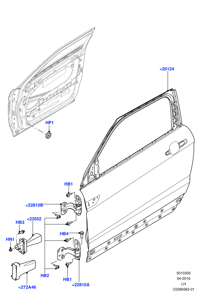 Front Doors, Hinges & Weatherstrips (Itatiaia (Brazil))(Door And Fixings)((V)FROMGT000001)