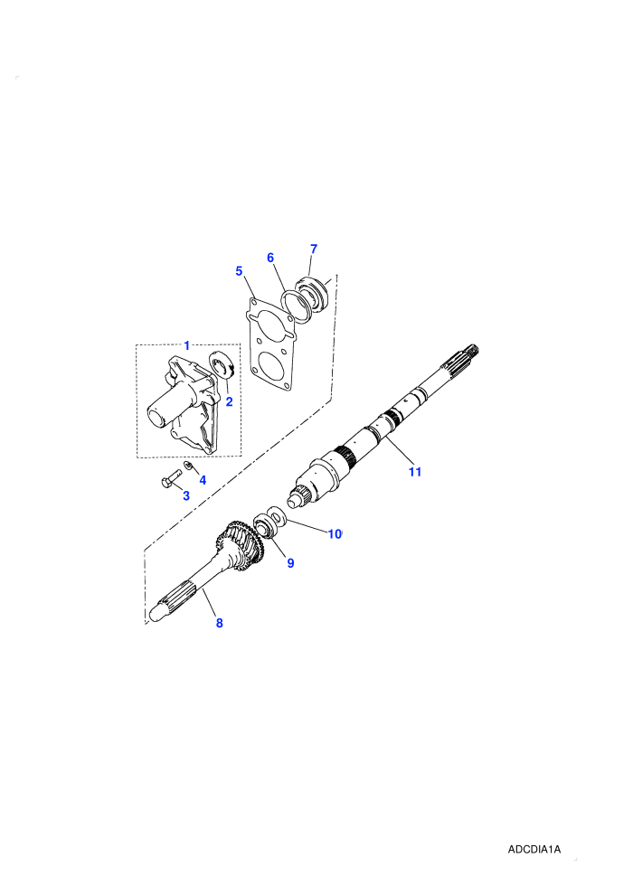 Mainshaft (5 Speed Manual Transmission,Manual Transmission)