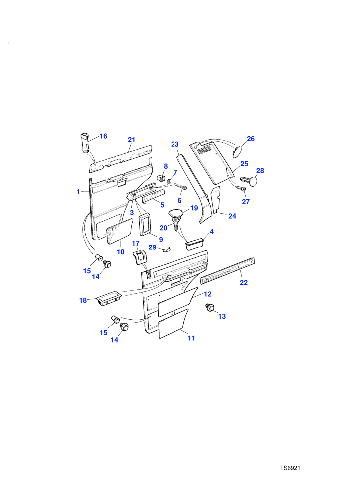 Rear Door Casing (4 Door Station Wagon)