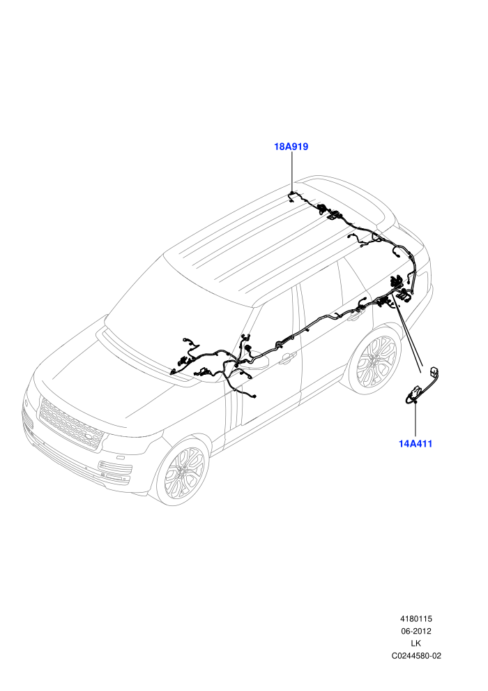 Electrical Wiring - Body And Rear (Audio/Navigation/Entertainment)((V)TOGA999999)
